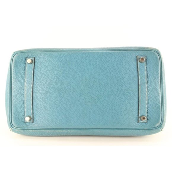 Hermès Blue Jean Togo Leather Birkin 35 PHW 6H1028 - Picture 9 of 12